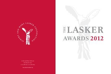 AWARDS 2012 - The Lasker Foundation