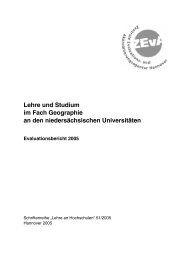 Lehre und Studium im Fach Geographie an den ... - ZEvA