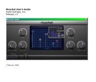 Ricochet Manual - Audio Damage