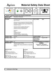 MSDS - Agrium Wholesale