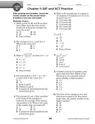 Chapter 11 Resource Masters - Ithaca Public Schools