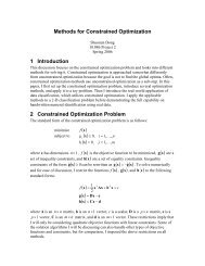 Methods for Constrained Optimization - MIT Certificate Error