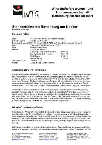 Zusammenfassung Standortfaktoren - WTG Rottenburg am Neckar ...