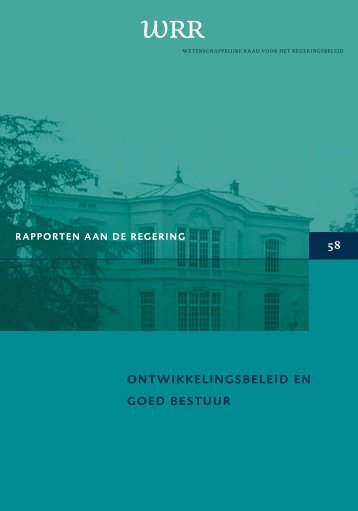 WRR- rapport 58: Ontwikkelingsbeleid en goed bestuur