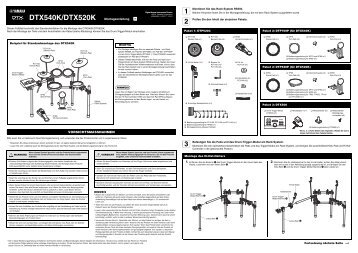 DTX540K/DTX520K Montageanleitung