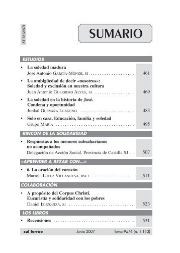 La soledad madura - Editorial Sal Terrae