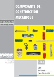 composants de construction mecanique - Rabourdin Industrie