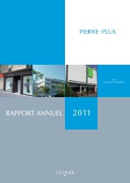 PIERRE PLUS - Rapport Annuel 2011 - Ciloger