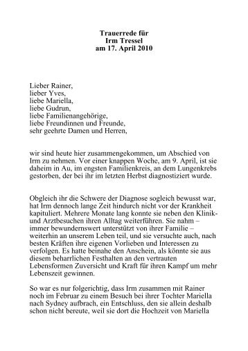 Dein ganzes leben auf einem blatt papier: Lebenslauf Für Verstorbene Muster : 10 free Magazines from RUHEBERG.DE