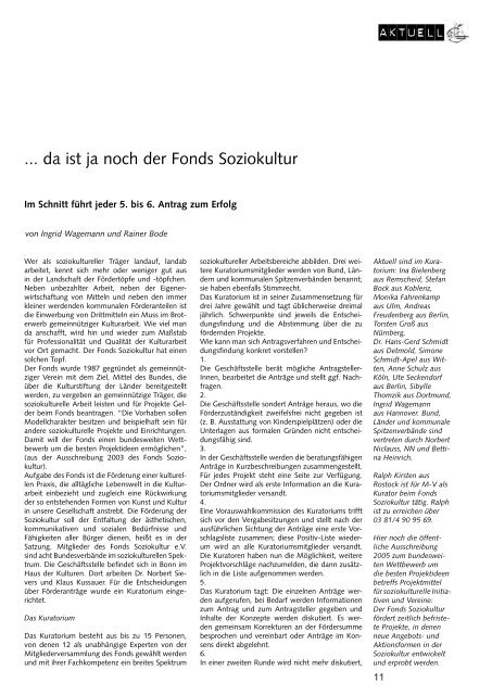 Download lag-report 07 (2005) - Landesarbeitsgemeinschaft ...