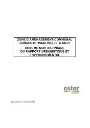 'wastinelle' a silly resume non technique du rapport ... - Proximedia