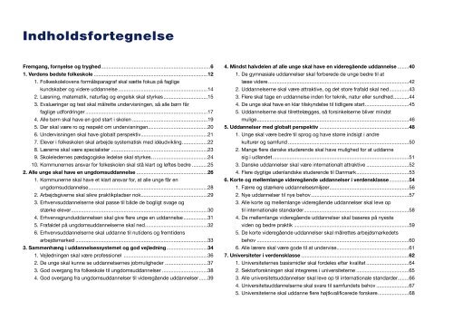 FreMgang, FornYelse og TrYgHed - Statsministeriet