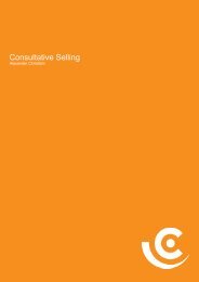 Consultative Selling - Christiani Consulting