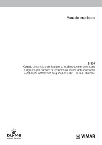 Manuale installatore - Vimar