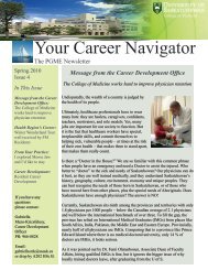 Your Career Navigator, Issue 4 - College of Medicine - University of ...
