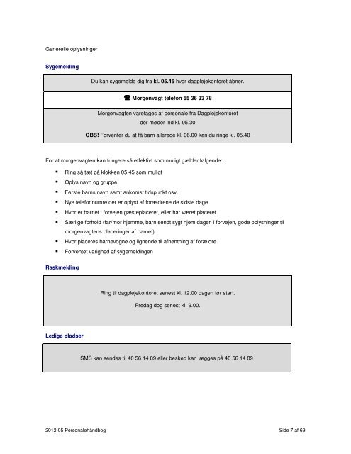 Link til PersonalehÃ¥ndbog i pdf-format - Vordingborg Kommune