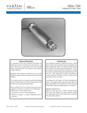OEG-75H - Varian