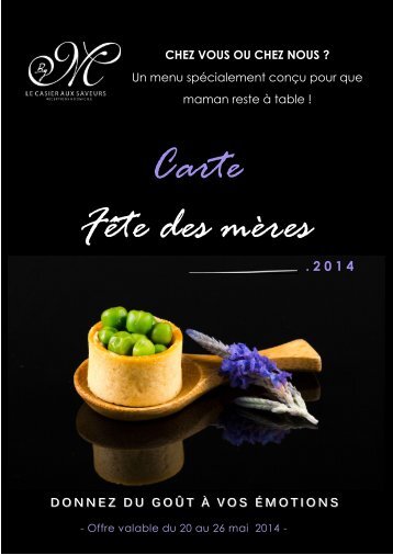 Marcotullio Le Casier aux saveurs - Carte Fêtes des mères 2014