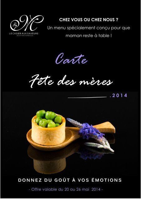 Marcotullio Le Casier aux saveurs - Carte Fêtes des mères 2014