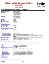 Hoja de datos de seguridad del material - Basic Coatings