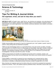 Tips For Writing A Journal Article - Georgetown University