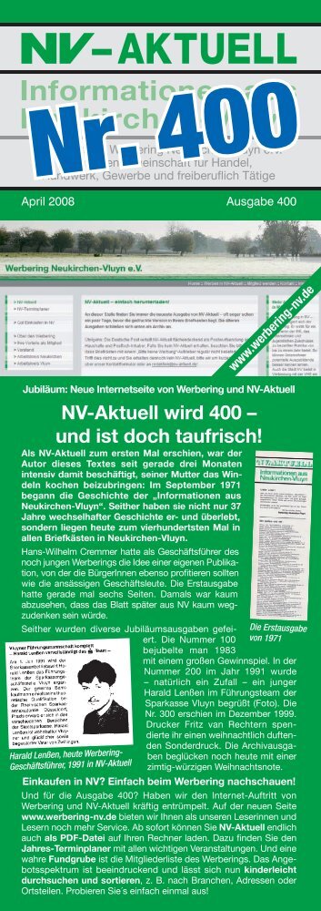 NVA Ausgabe 400 12.indd - Werbering Neukirchen-Vluyn