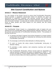 Site Council Bylaws - Tucson Unified School District