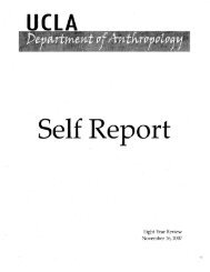 Departmental Self Review - UCLA Academic Senate