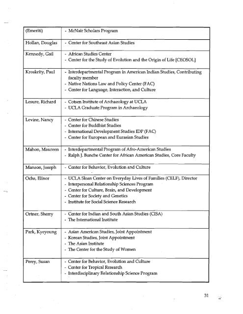 Departmental Self Review - UCLA Academic Senate