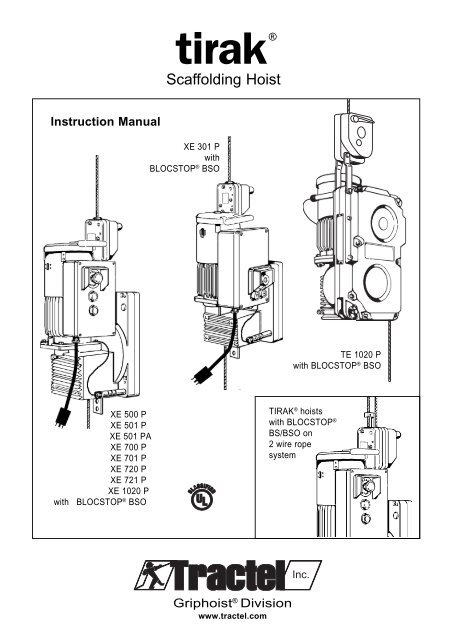 Scaffolding Hoist - Tractel