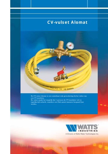 CV-vulset Alomat - Watts Industries Netherlands B.V.