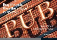 Buy the pub, then the choice is yours... - Christie + Co Corporate