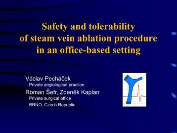 Safety and tolerability of steam vein ablation ... - Iua2012.org