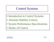 Control Systems - Mechatronics