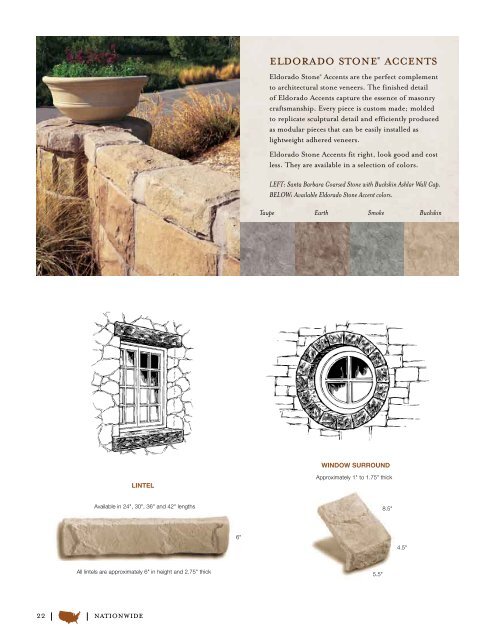 Eldorado Stone Brochure - ALL Masonry & Landscape Supply