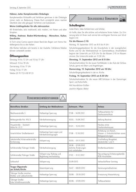 Ausgabe :Gomaringen 08.09.12.pdf - Gomaringer Verlag