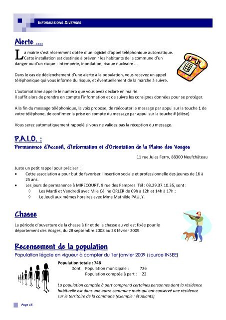 Janvier 2009 - Poussay Informatique