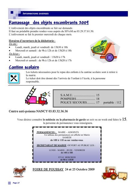 Janvier 2009 - Poussay Informatique