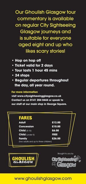 Ghoulish Glasgow Leaflet .pdf - City Sightseeing Glasgow