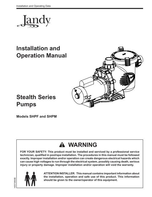 Installation and Operation Manual Stealth Series ... - Pool Plaza
