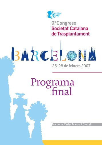 Programa final - Societat Catalana de Trasplantament