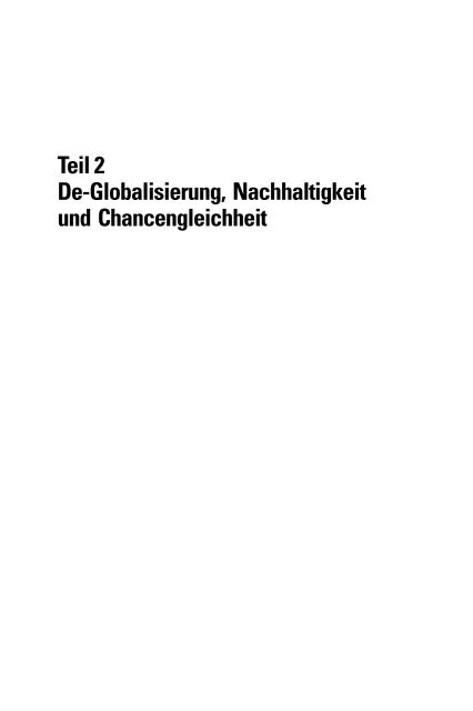 Kapitalismus â Machtungleichheit â Nachhaltigkeit - VSA Verlag