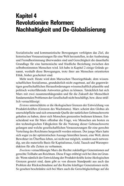 Kapitalismus â Machtungleichheit â Nachhaltigkeit - VSA Verlag