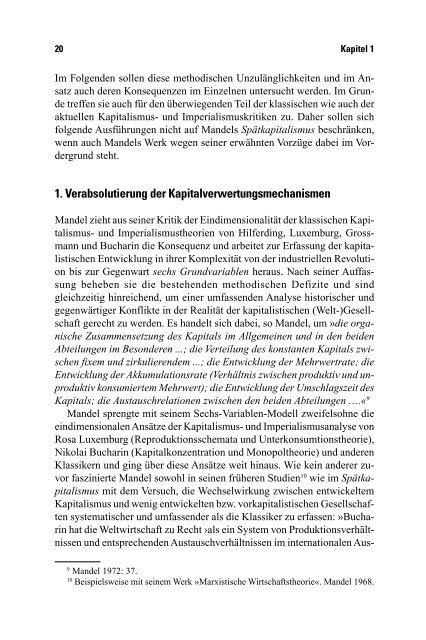 Kapitalismus â Machtungleichheit â Nachhaltigkeit - VSA Verlag