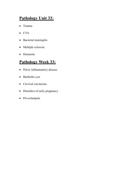 Pathology Study Guide: Pathology Unit 1: Pathology Unit 2 ... - HETI