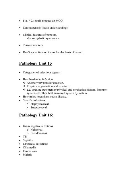 Pathology Study Guide: Pathology Unit 1: Pathology Unit 2 ... - HETI