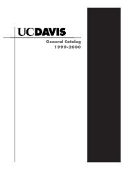 UC Davis General Catalog 1999-2000 - General Catalog - UC Davis