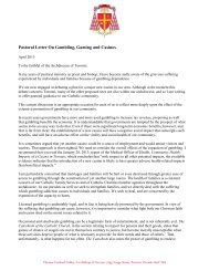 Pastoral Letter On Gambling, Gaming and Casinos - Archdiocese of ...