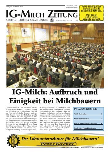 2. IG-Zeitung Ausgabe MÃ¤rz 05 - IG-Milch