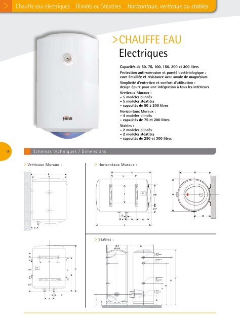 CHAUFFE EAU Electriques - Ferroli